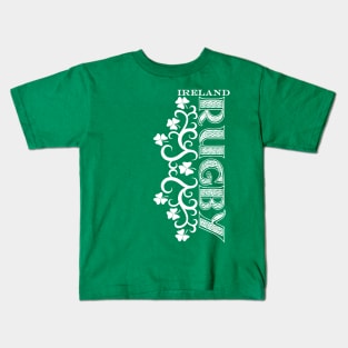 Ireland Rugby Classic Celtic Tattoo Design Kids T-Shirt